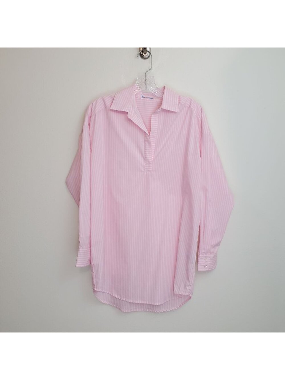 J. McLaughlin Monte Blouse in pink and white stripe